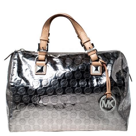 ledertasche michael kors|michael kors silver satchel handbag.